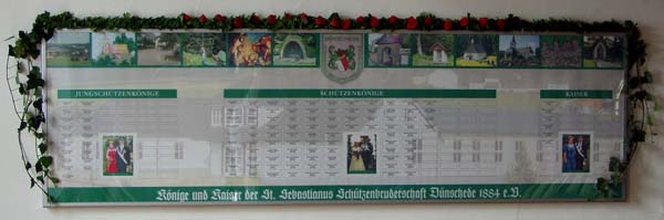  Die Königsgalerie in der Schützenhalle Dünschede